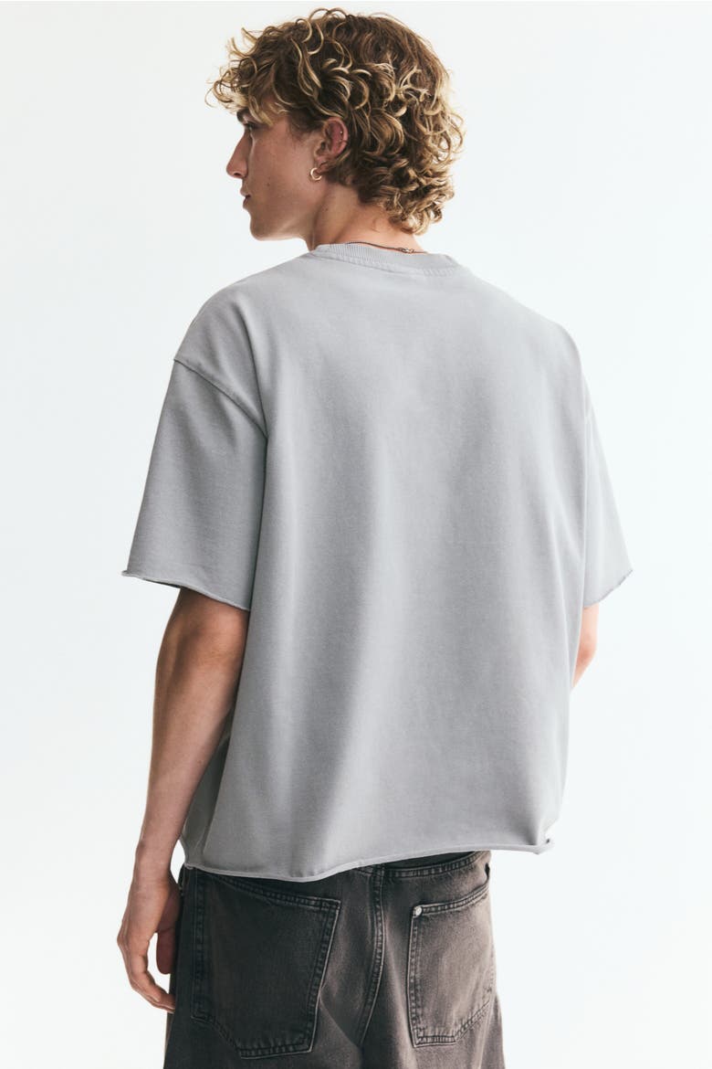 Oversized Fit Boxy-style T-shirt, Alternate, color, Gray/Bushwick NY
