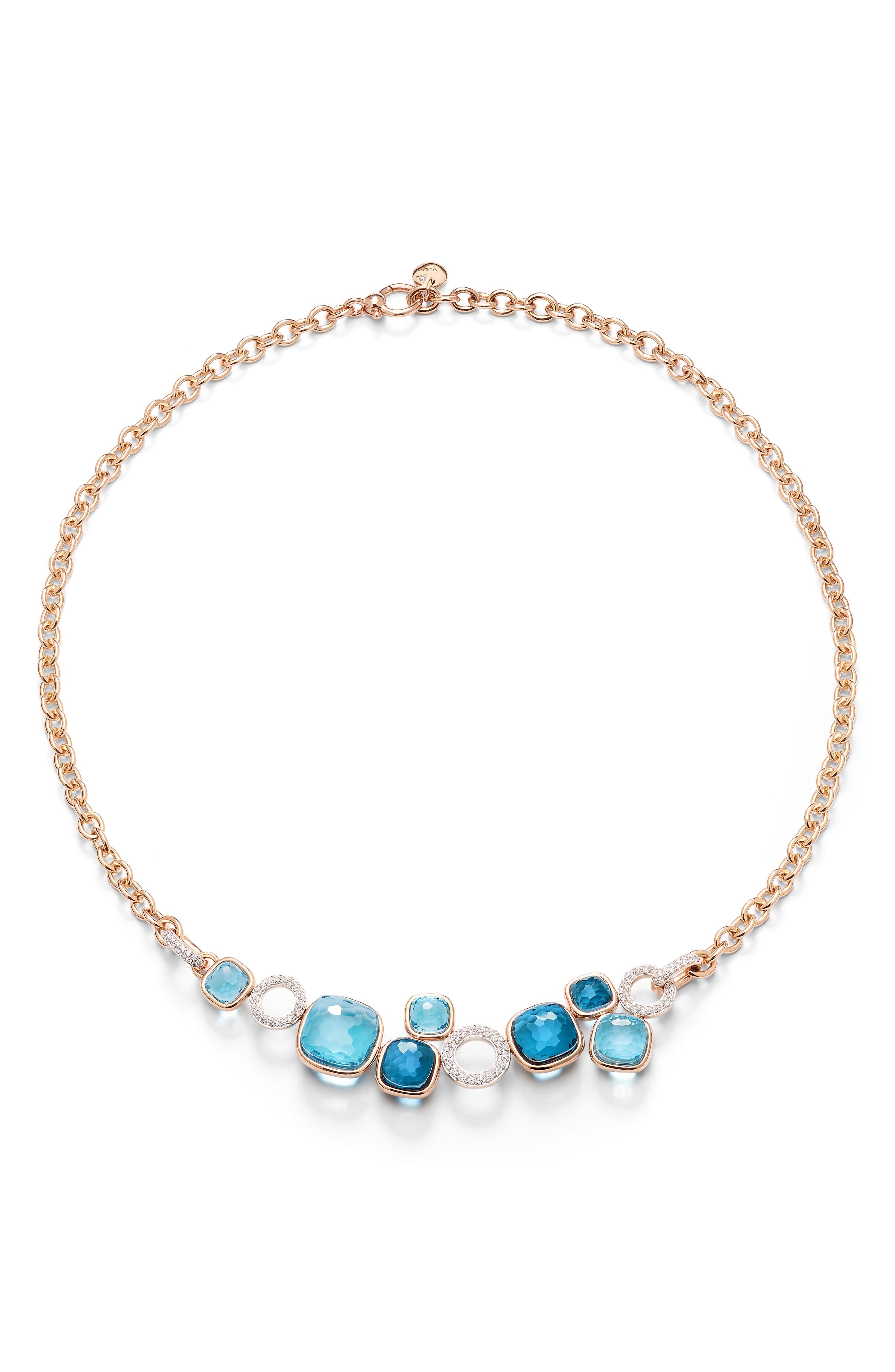 selected ROSE/ WHITE GOLD/ BLUE TOPAZ