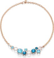 Pomellato Nudo Sky Blue Topaz & Diamond Pavé Necklace