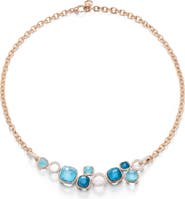 Pomellato Nudo Sky Blue Topaz & Diamond Pavé Necklace