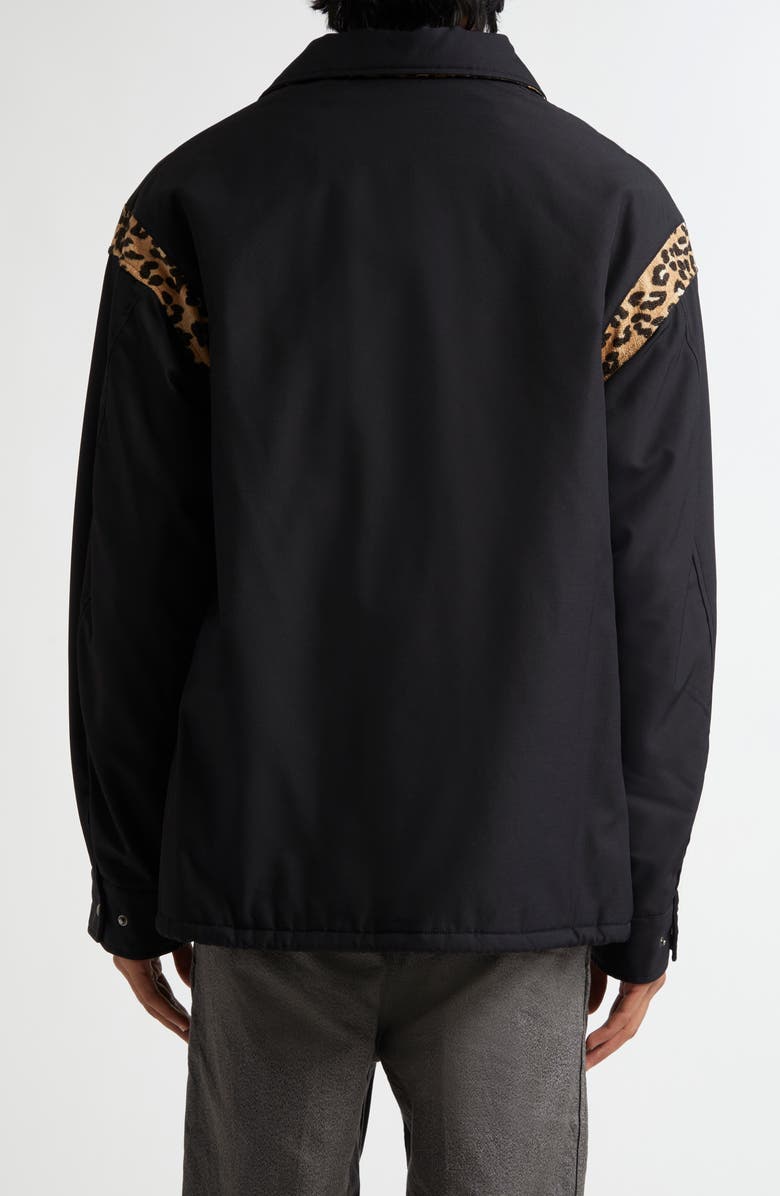 VISVIM Embroidered Linen & Cotton Coach's Jacket, Alternate, color, Black
