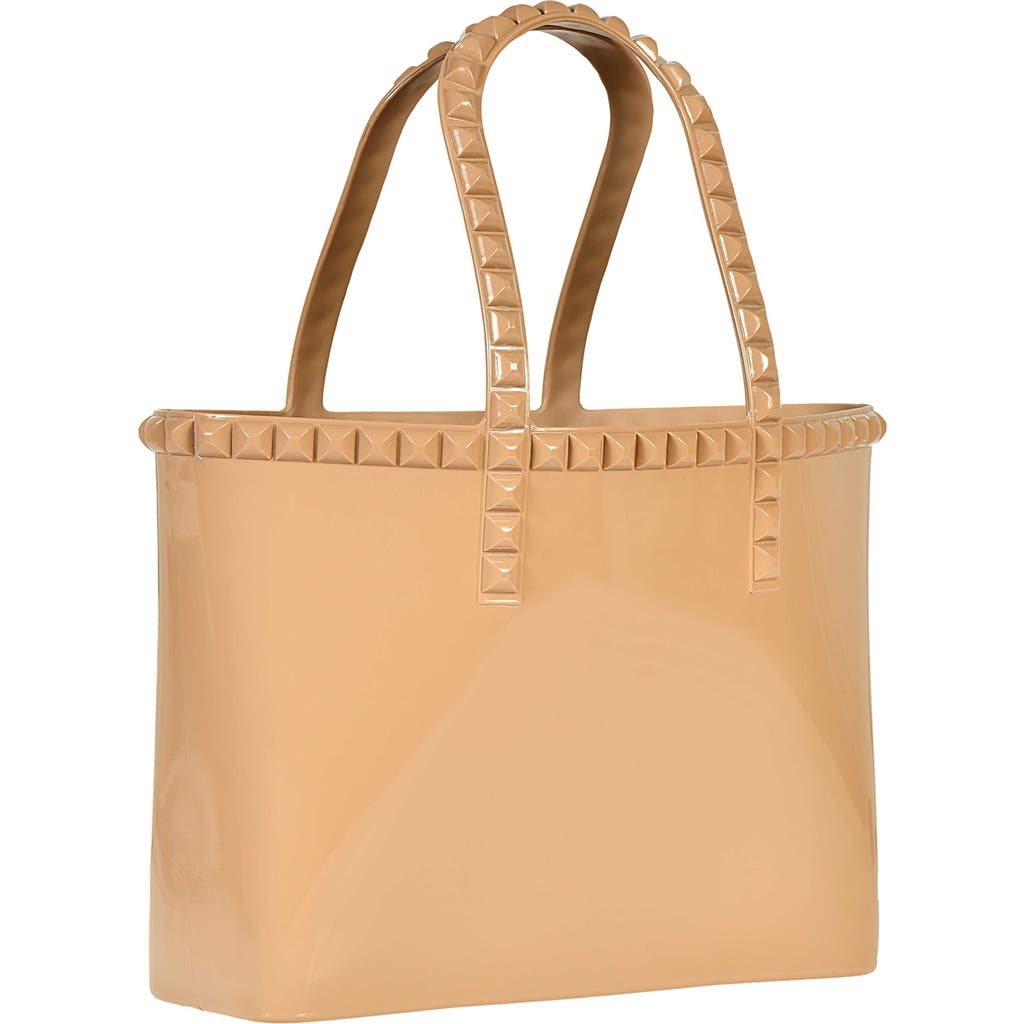 Carmen Sol Seba Mid Tote Jumbo Studs In Brown