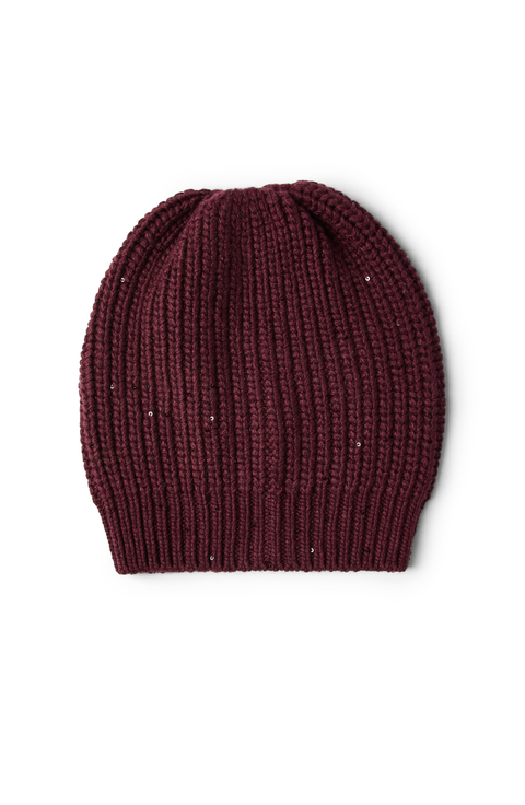 Cashmere and silk beanie