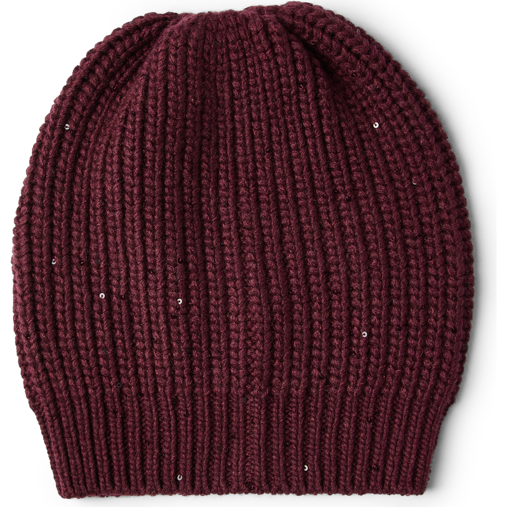 Brunello Cucinelli Cashmere And Silk Beanie In Red