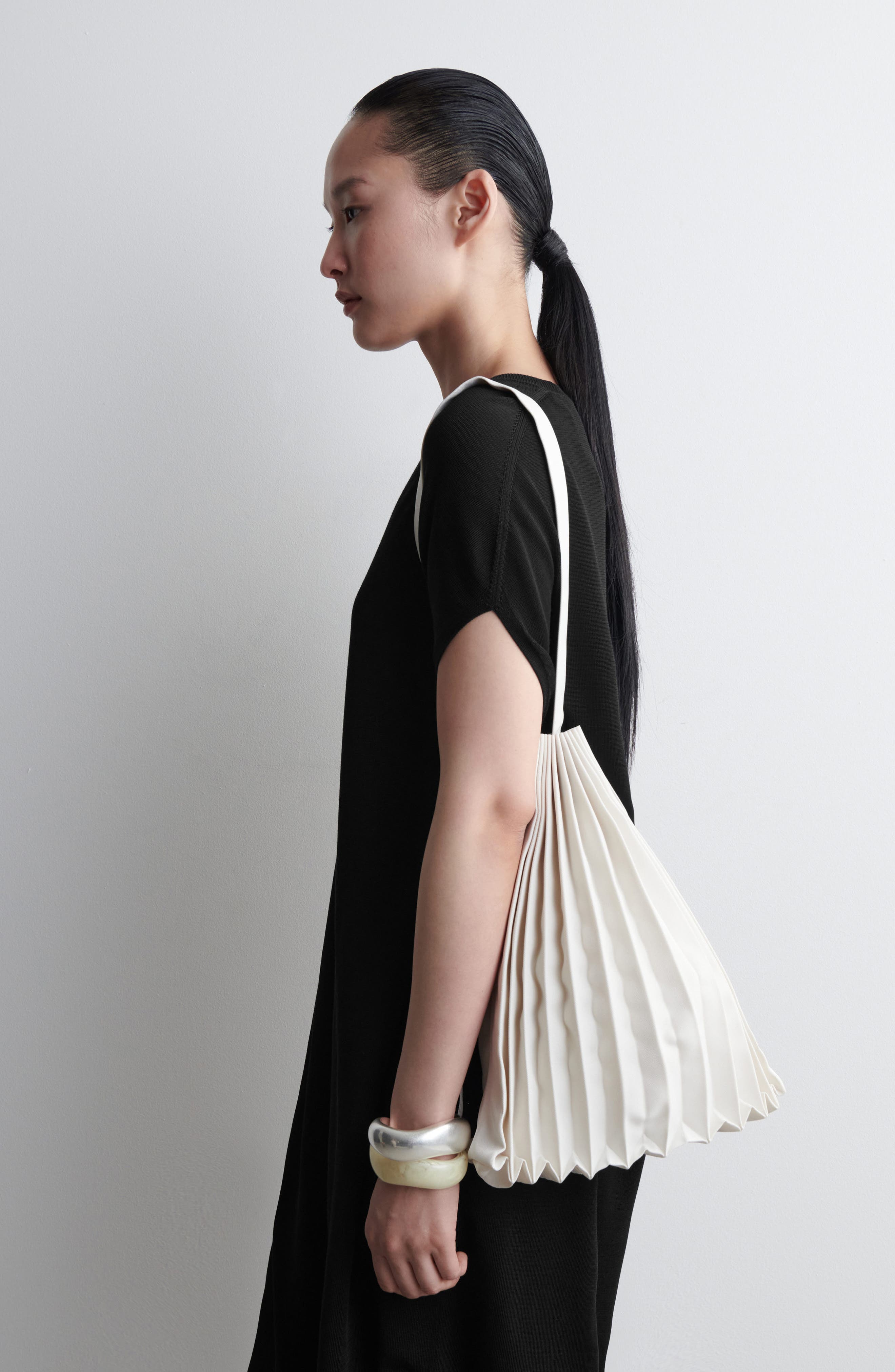 COS Accordion Tote Bag, Alternate, color, 