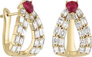 Bony Levy El Mar Ruby & Diamond Statement Earrings (Online Trunk Show)