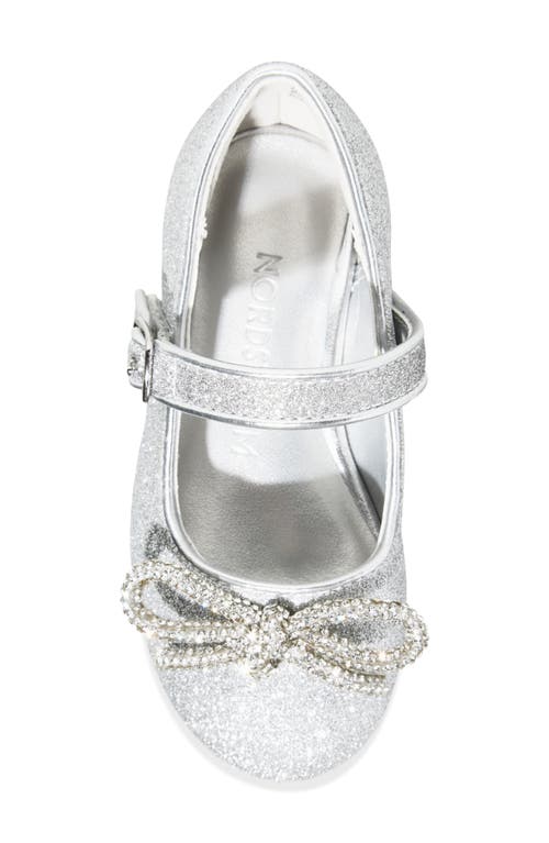 Nordstrom Kids' Lainee Mary Jane Flat In Silver