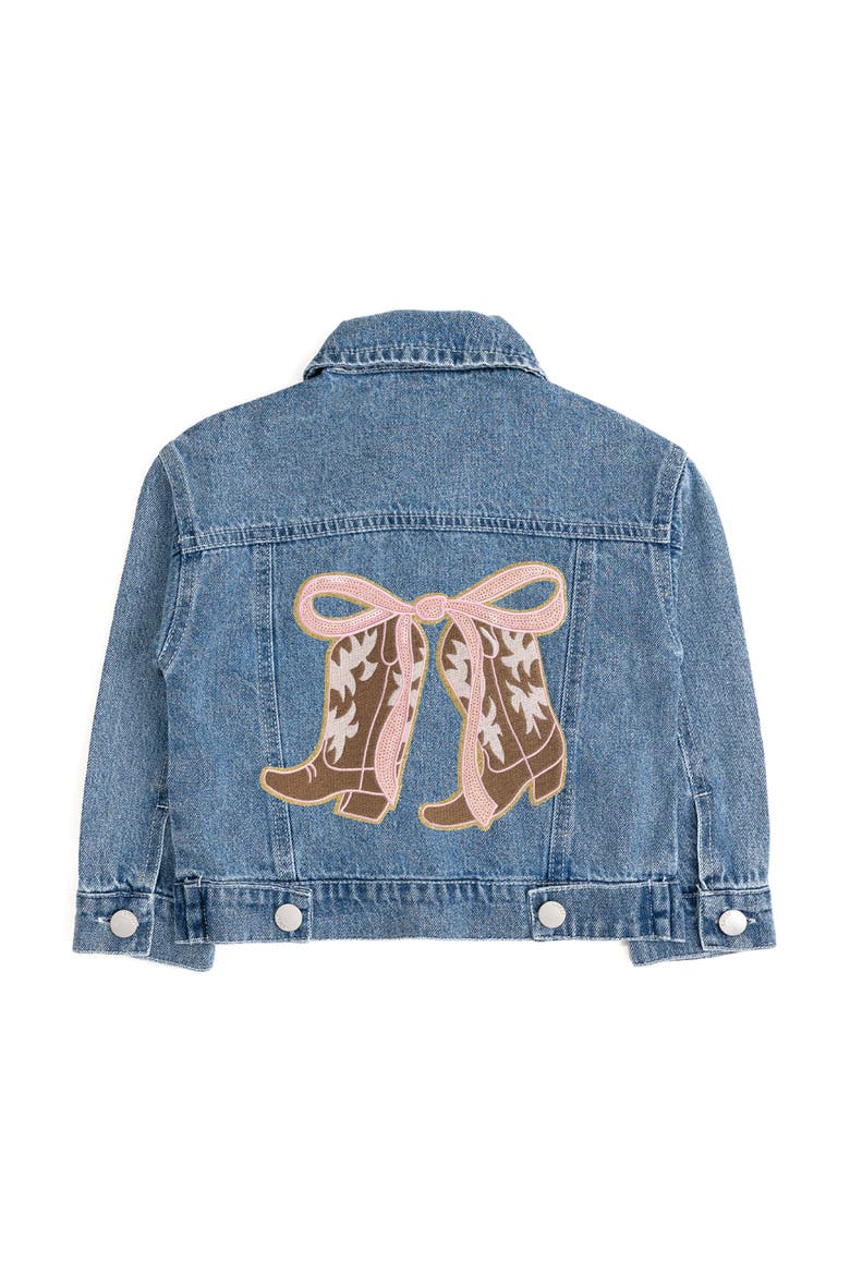 Cowgirl Cutie Patch Western Denim Jacket, Main, color, Denim