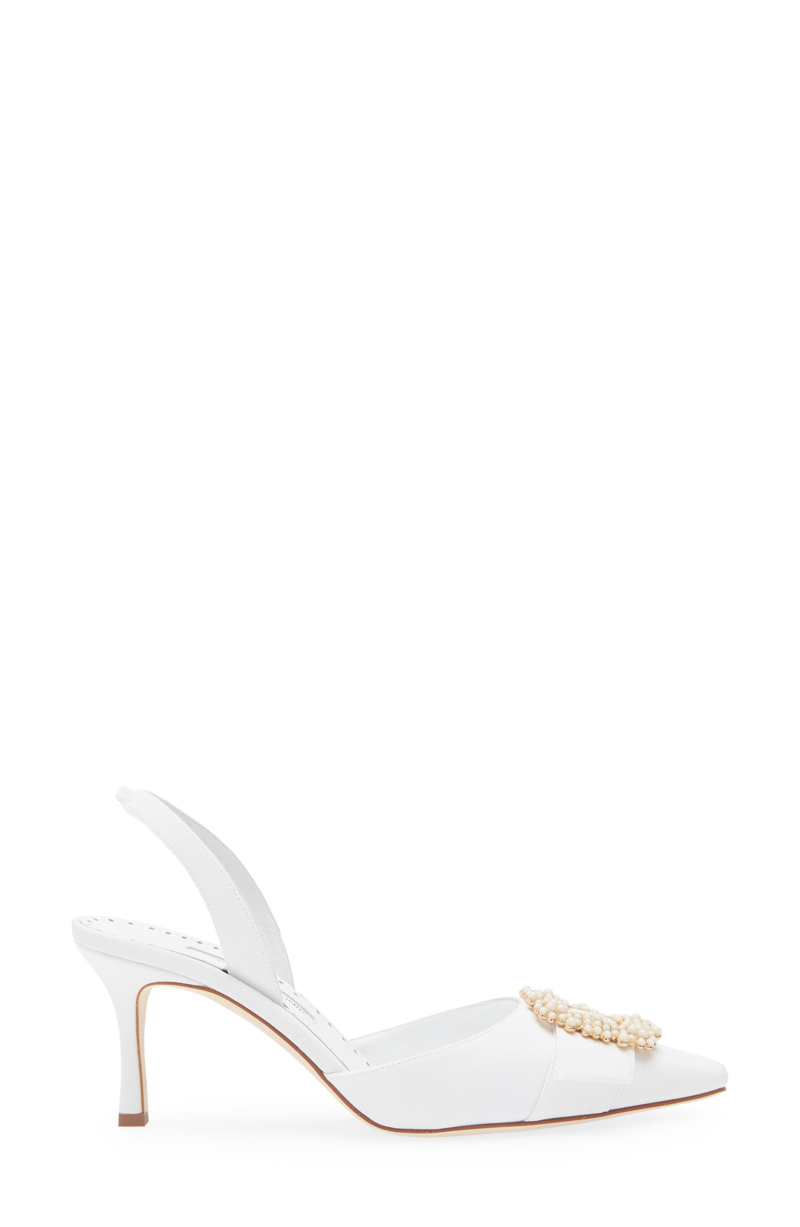 Manolo Blahnik Gibsli Buckle Slingback Pump, Alternate, color, 