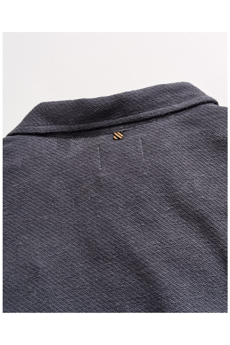Hemp & Cotton Knit Polo, Alternate, color, ASPHALT
