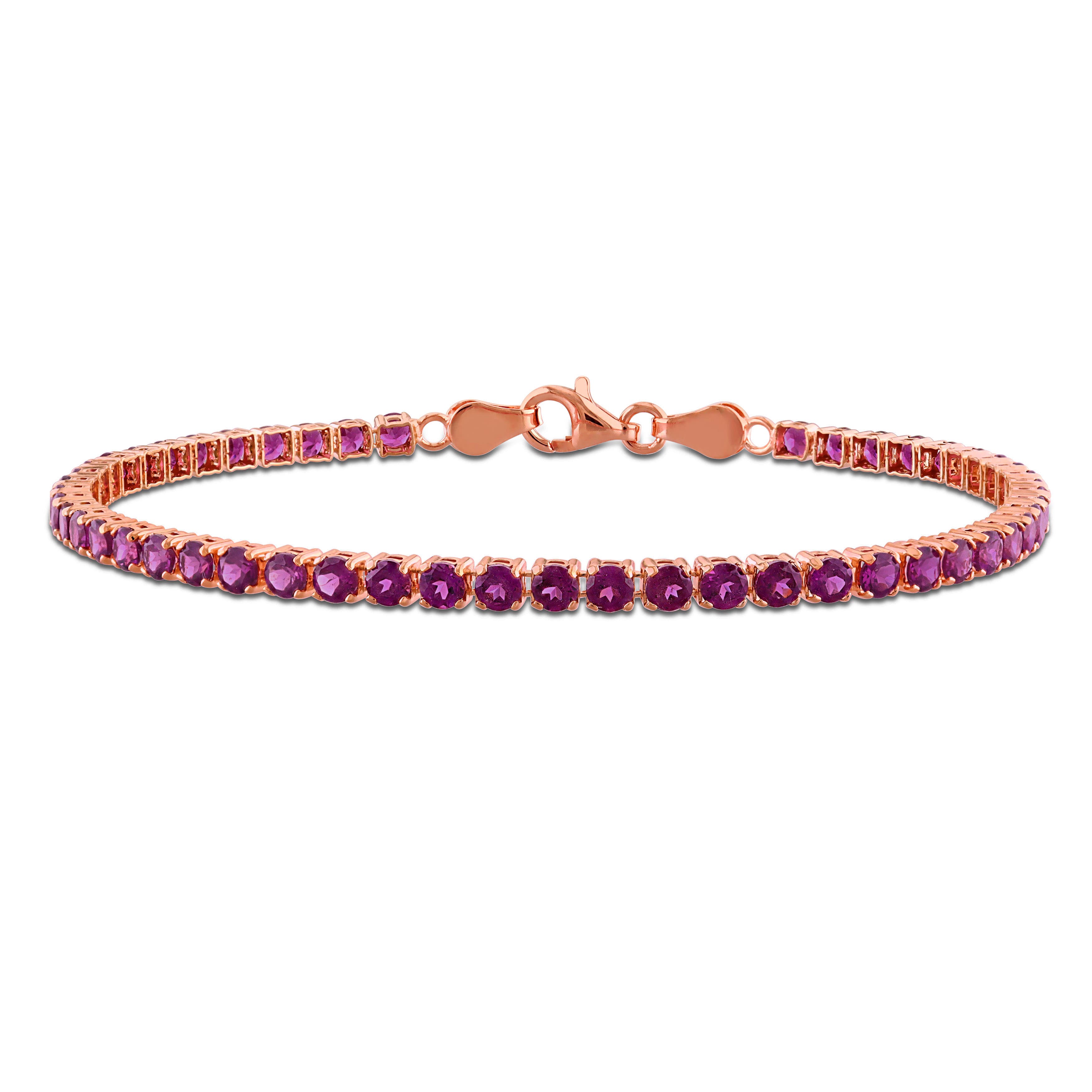 Rhodolite/Rose Plated