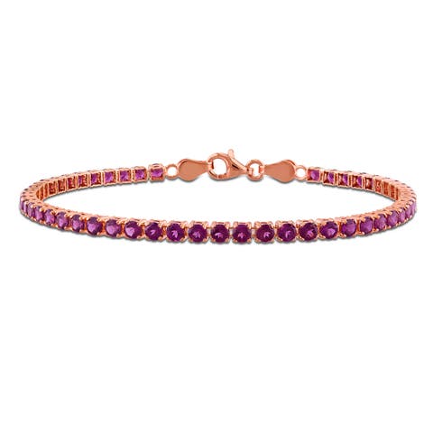 Gemstone Tennis Bracelet Sterling Silver