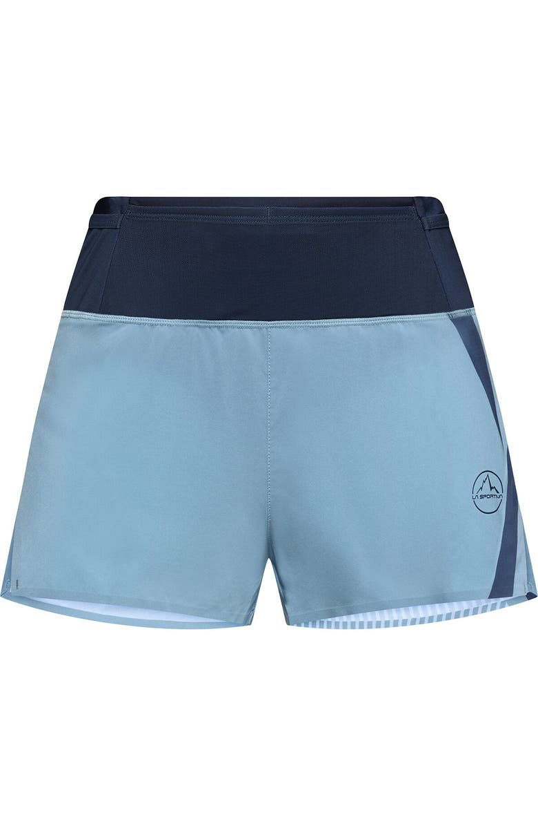 La Sportiva Flow 3In Short - Women's, Alternate, color, Limestone/Night Sky