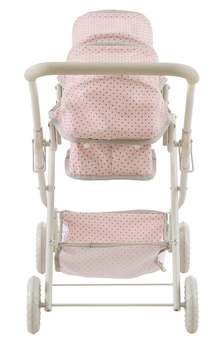 Teamson Kids Olivia's Little World Double Bassinet Play Stroller, Alternate, color, Pink