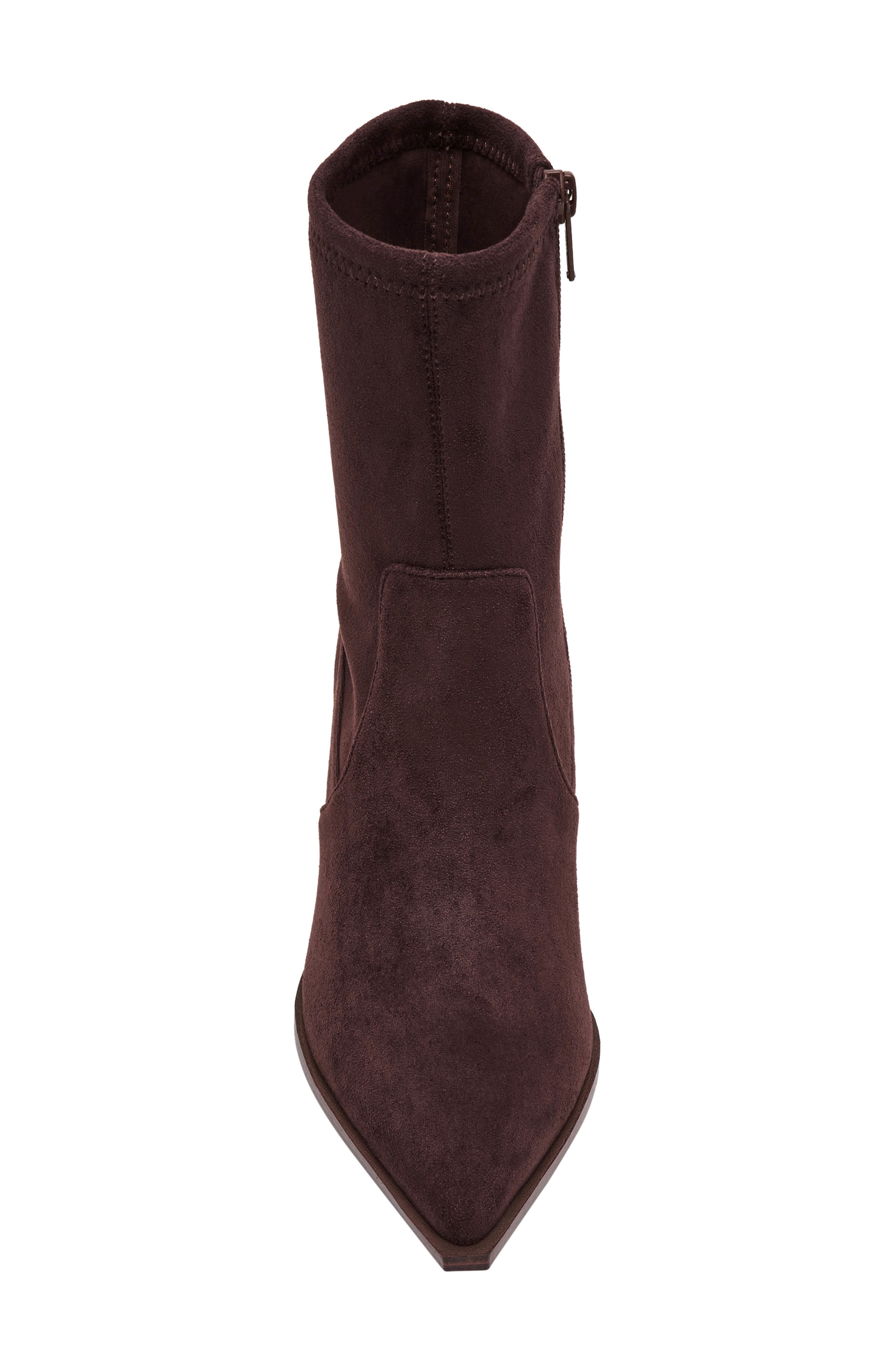 Lalana Kitten Heel Boot, Alternate, color, DARK BROWN