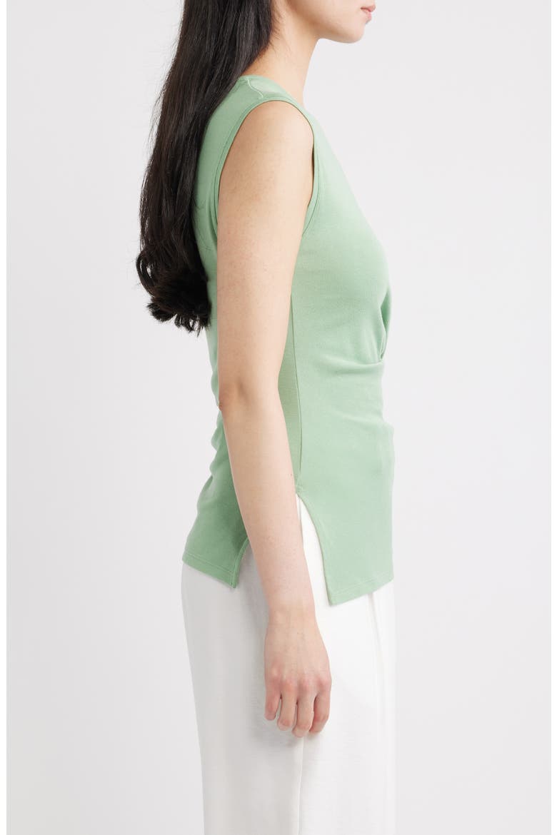 Side Twist Modal & Pima Cotton Tank, Alternate, color, DELICATE GREEN