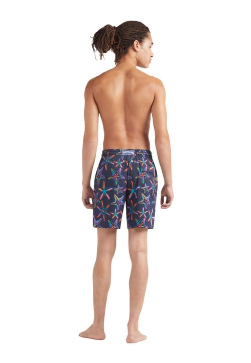 Vilebrequin Drawstring Swimming Trunks In Bleu Marine