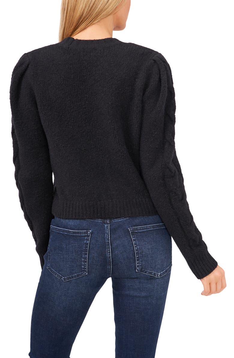 CeCe Crystal Button Cardigan, Alternate, color,