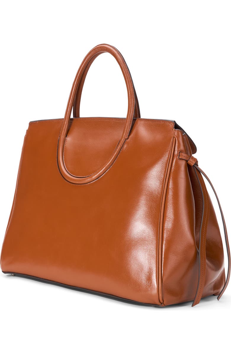 STAUD Maude Leather Carryall Bag, Alternate, color, Tabacco