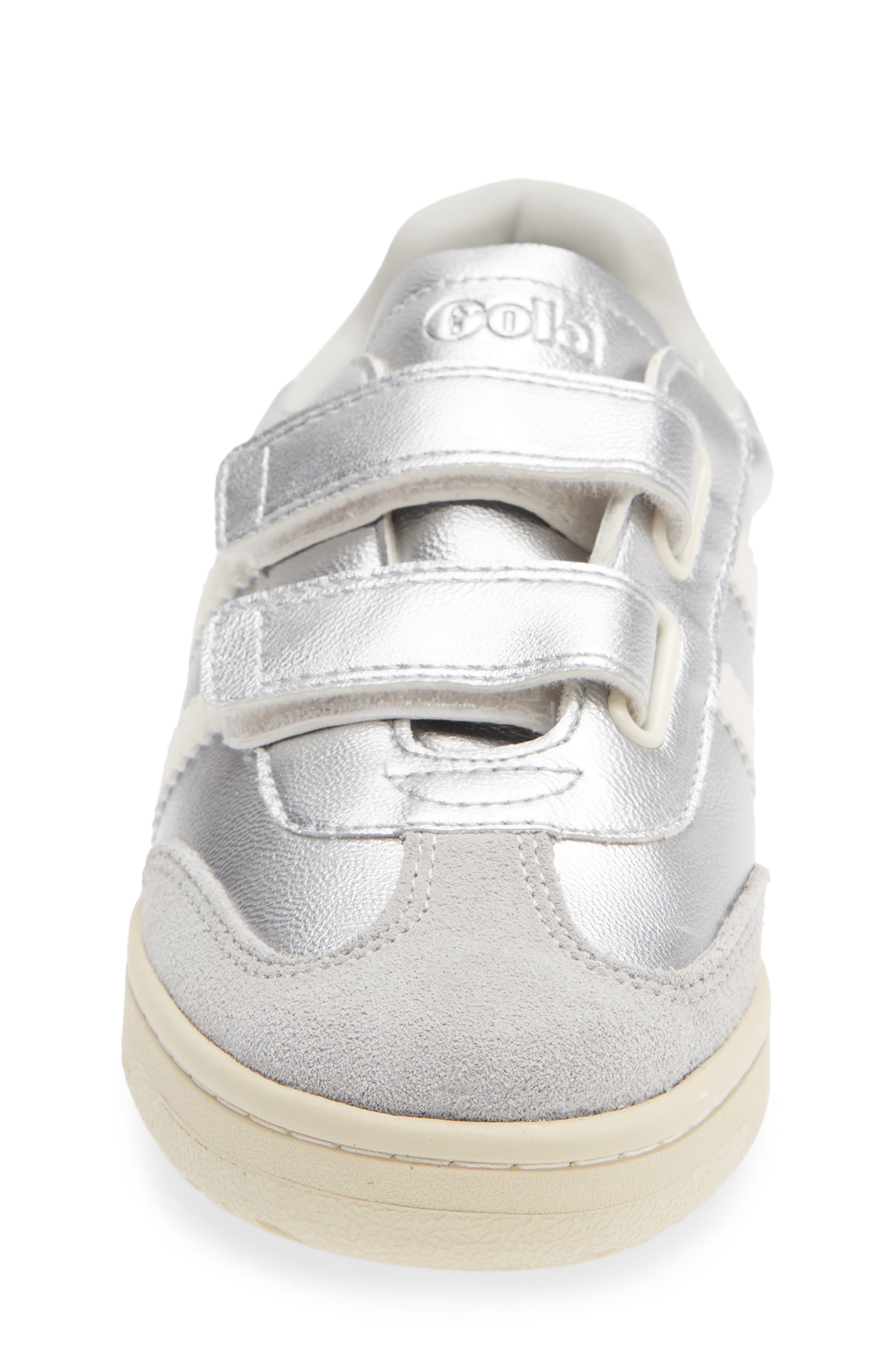 Kids' Viper Glimmer Strap Sneaker, Alternate, color, SILVER/ OFF WHITE