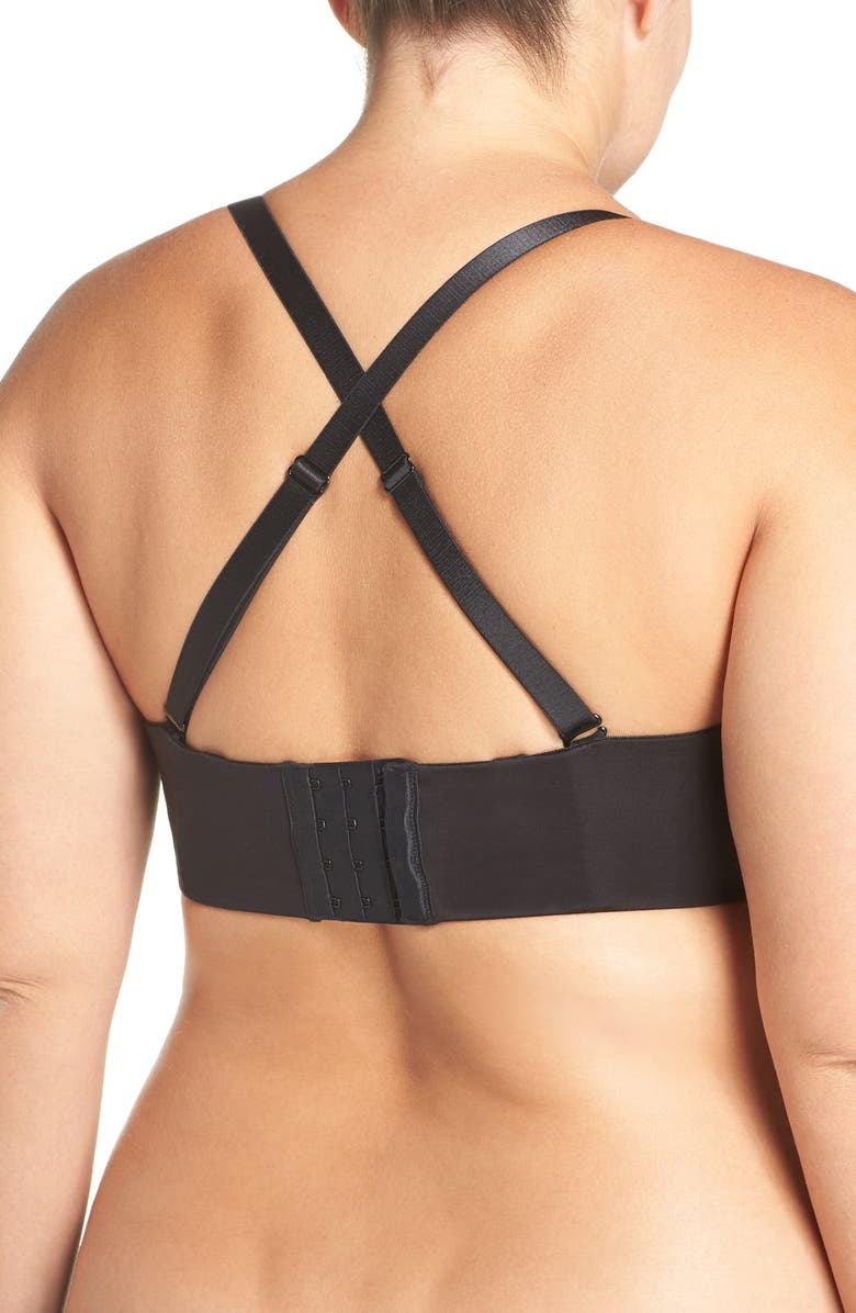 Curvy Couture Convertible Strapless Underwire Push-Up Bra, Alternate, color, 