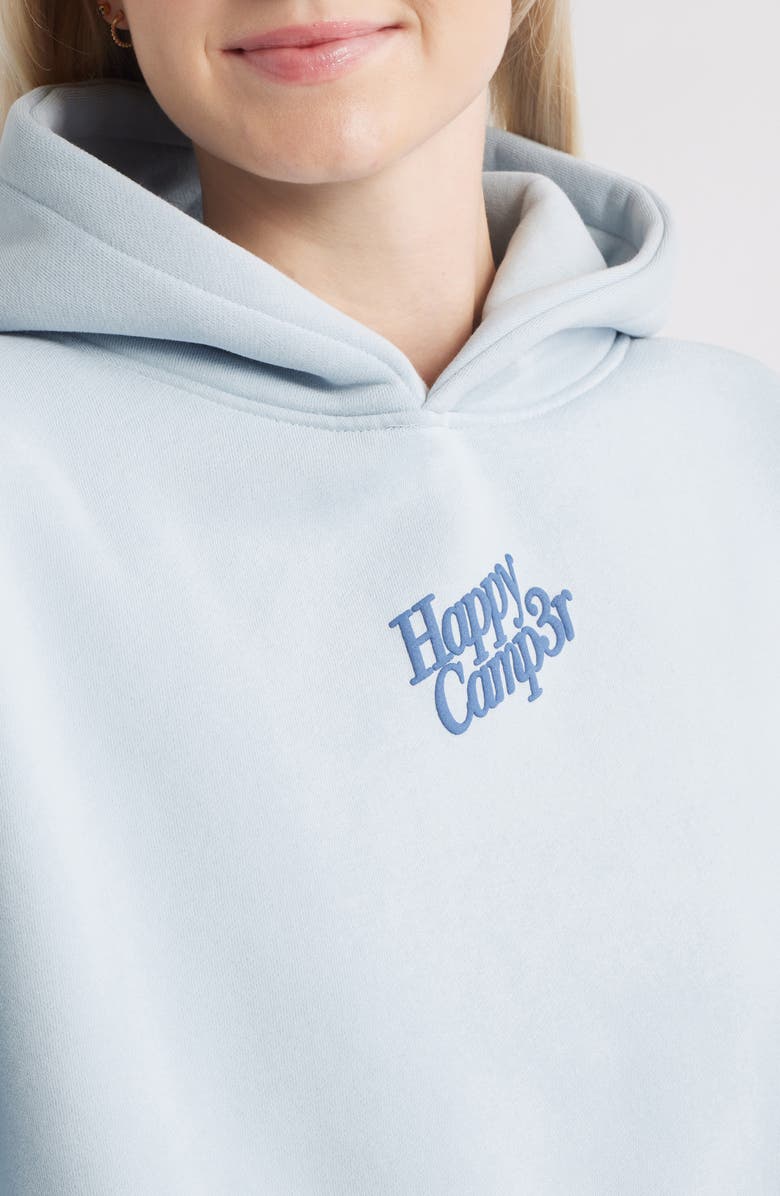 HAPPY CAMP3R Puff Series Core Logo Cotton Blend Hoodie, Alternate, color, Snowflake Blue