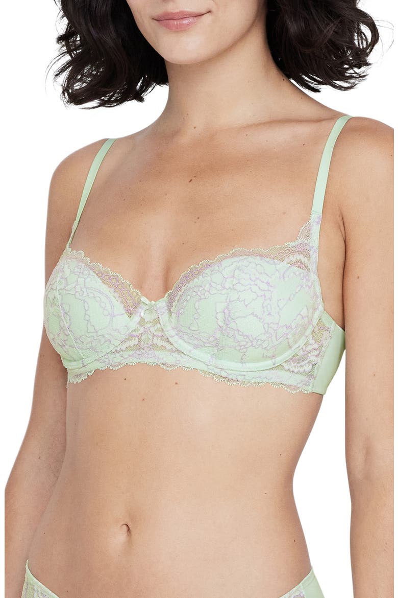 Minx Underwire Balconette T-Shirt Bra, Main, color, BLUE/ORCHD