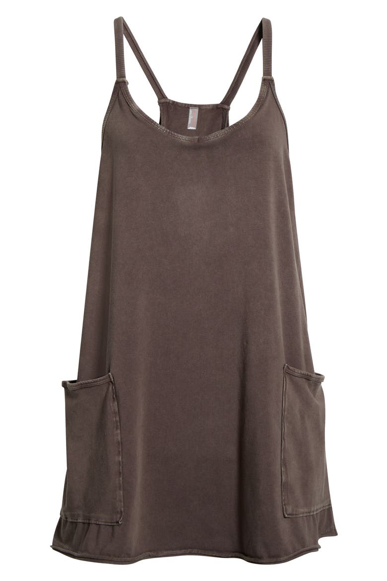 FP Movement Hot Shot Racerback Romper, Alternate, color, CHOCOLATE