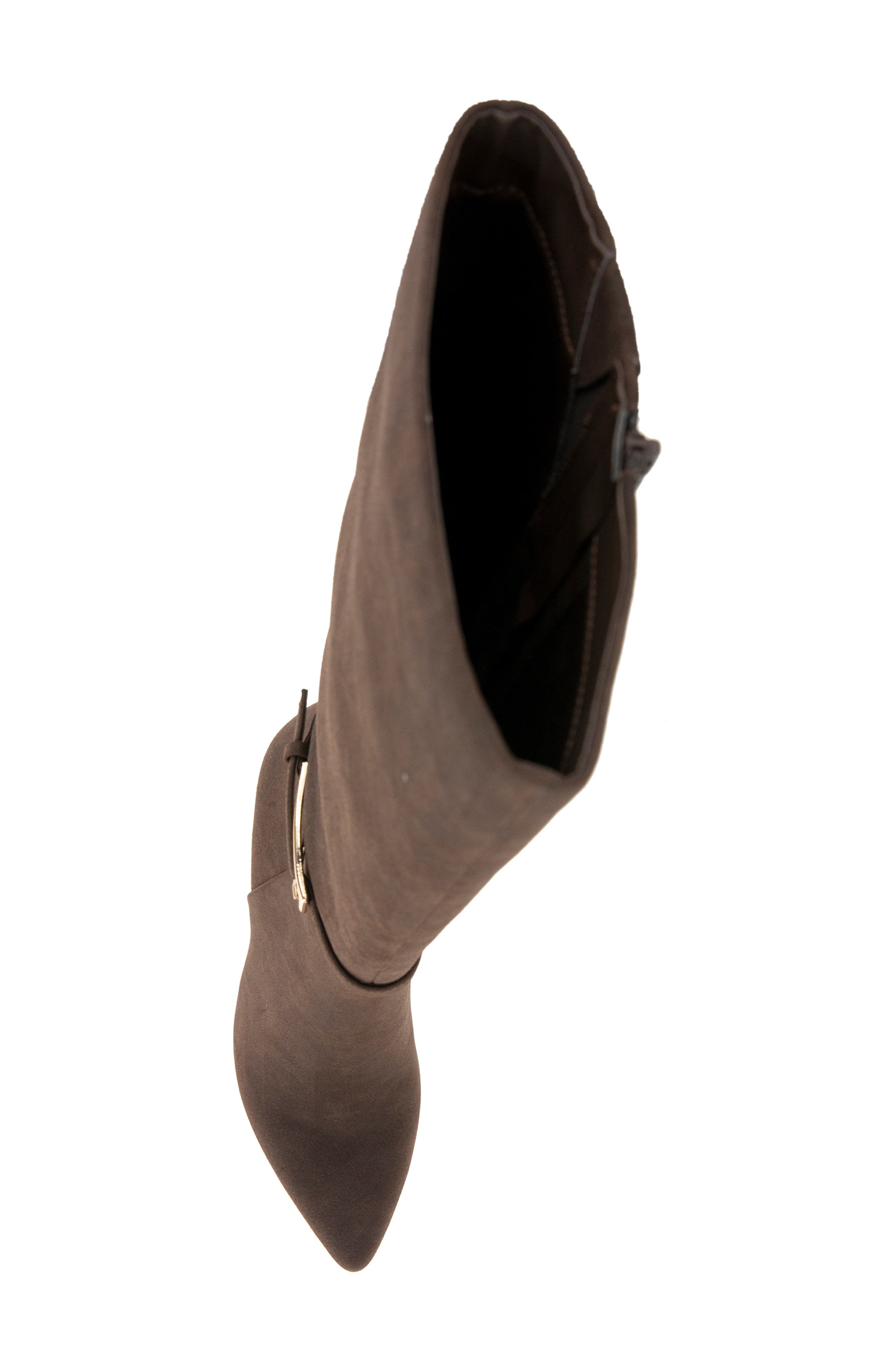 Abbin Belt Shaft Tall Boot, Alternate, color, DARK BROWN