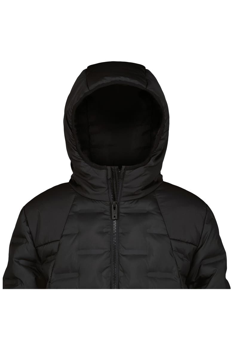 Kids' Bonded Quilt Puffer Jacket, Alternate, color, BLACK