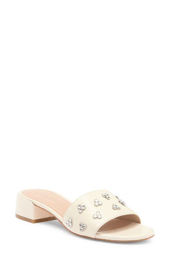 Stuart Weitzman Tammy Crystal Slide Sandal
