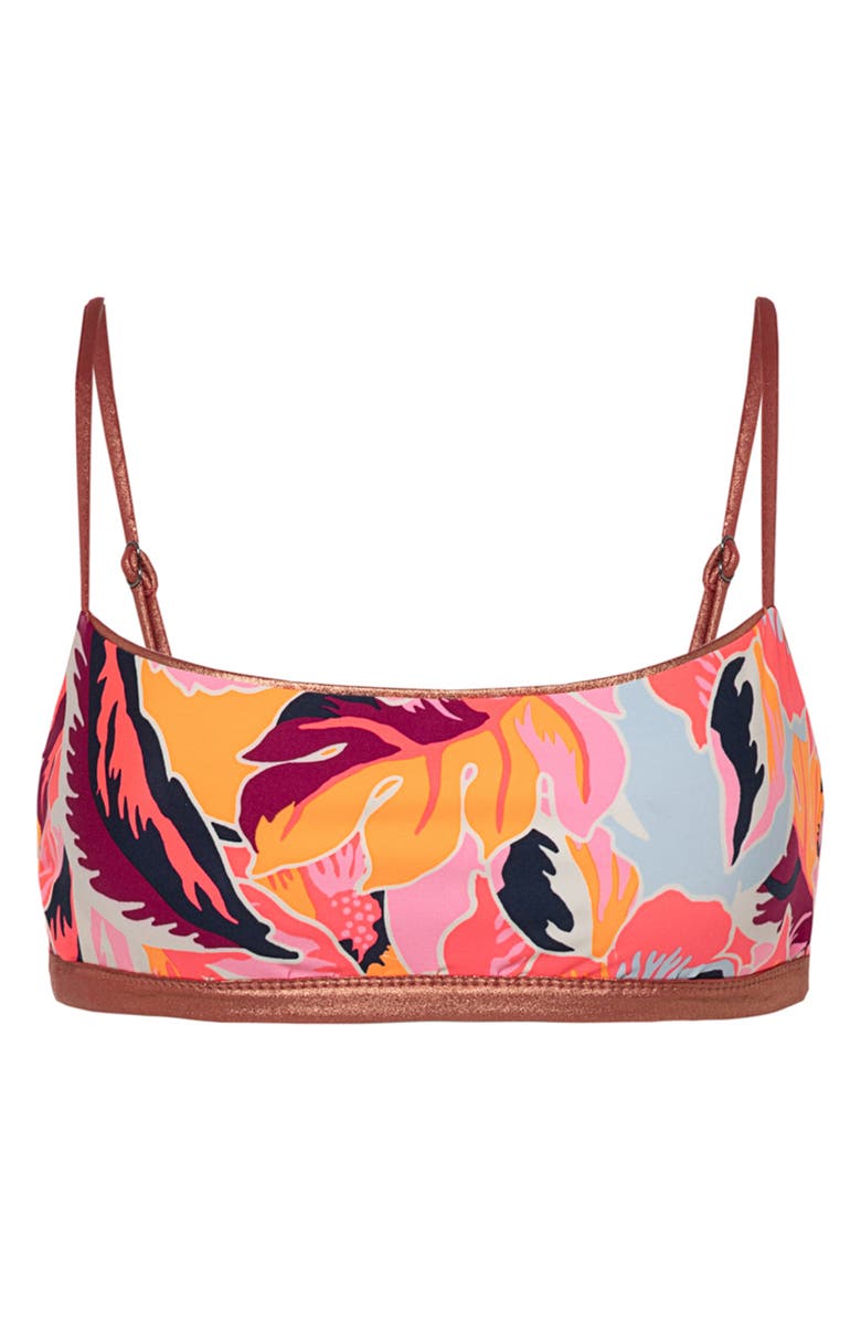 Maaji Rust Copper Cintra Reversible Bikini Top, Alternate, color,