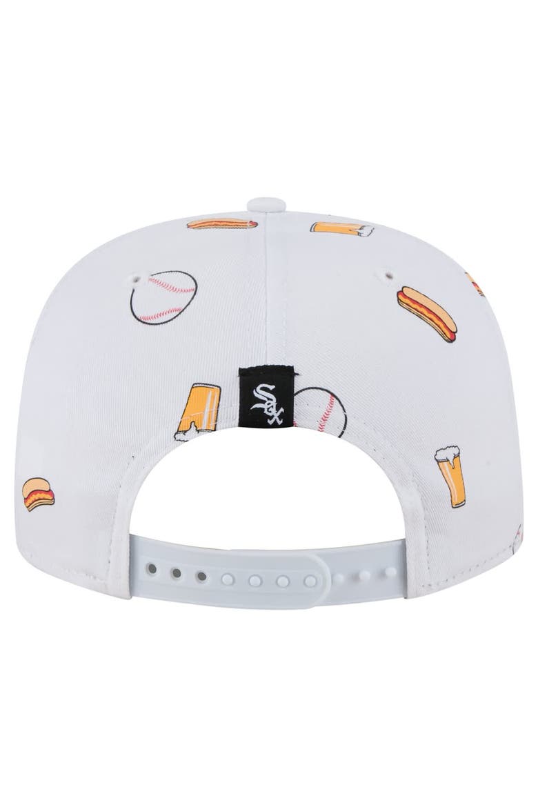 Men's New Era White Chicago White Sox Team Cheer Rope 19TWENTY Adjustable Hat, Alternate, color, White