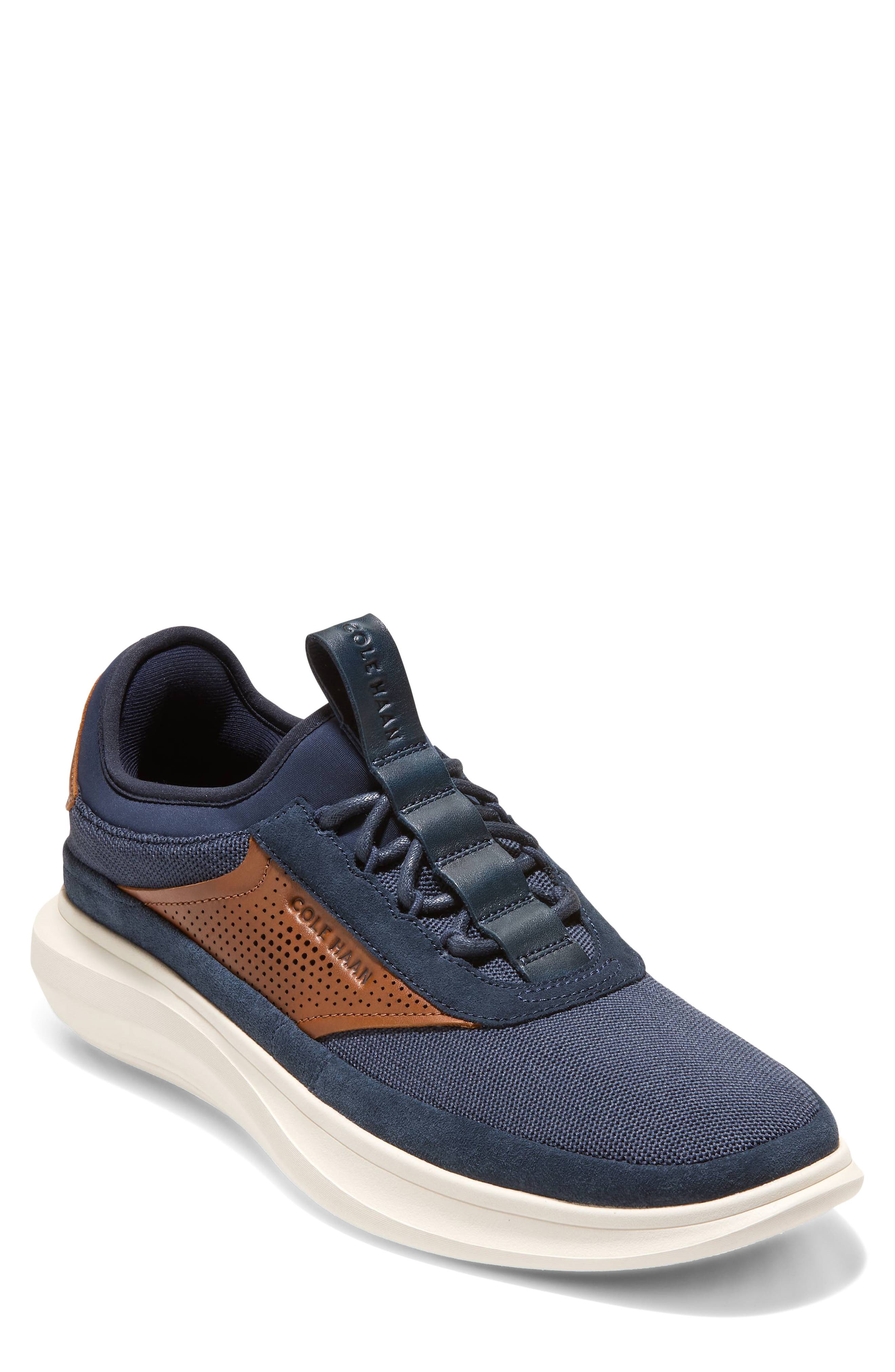 Grand Aerion Sneaker, Main, color, NAVY BLAZER / BRITISH TAN