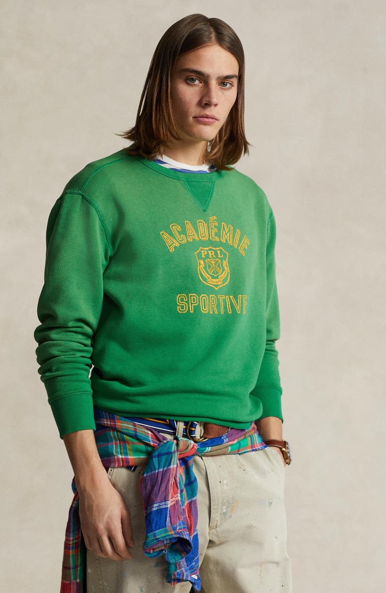 Polo Ralph Lauren Seasonal Fleece Crewneck Sweatshirt, Alternate, color,