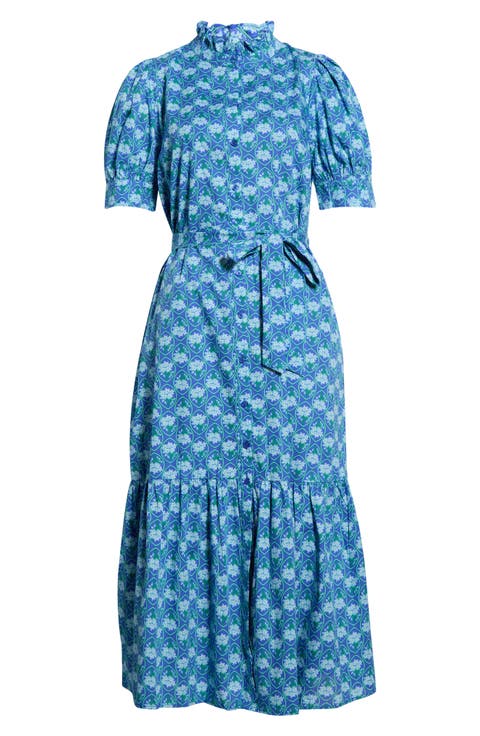 Giles Driftwood Floral Cotton Shirtdress