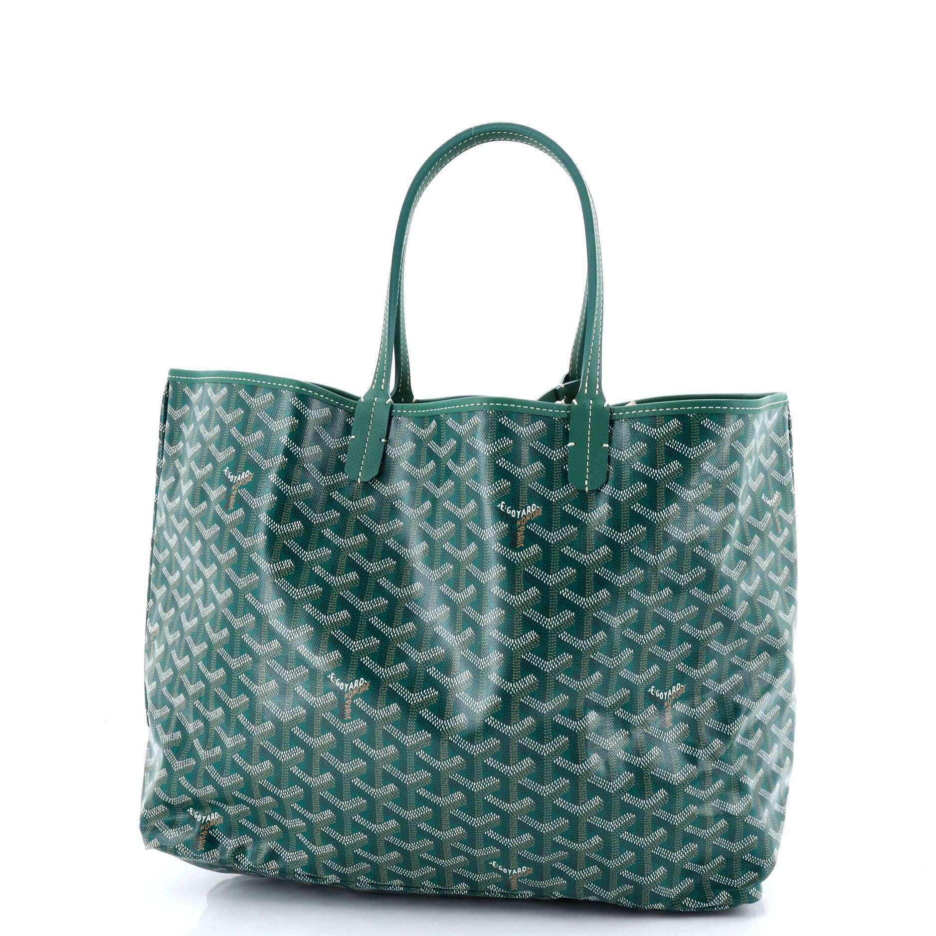 Saint Louis Tote Coated Canvas PM, Main, color, Green