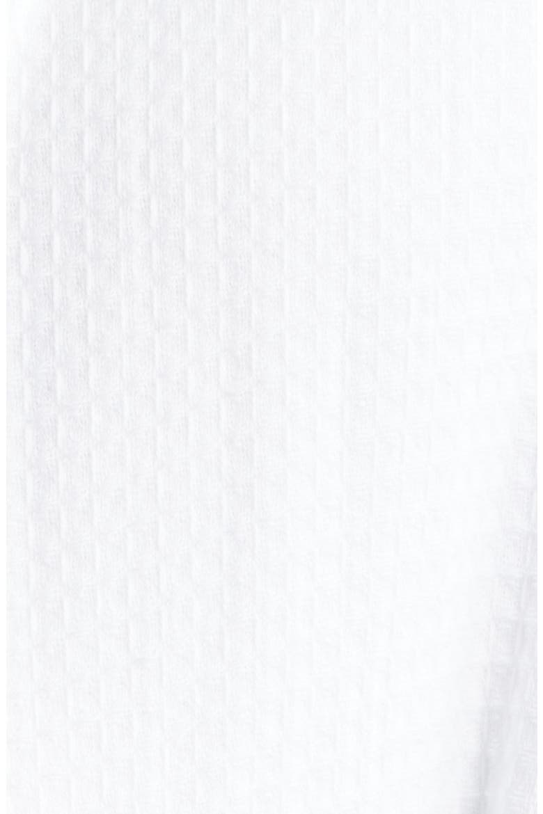 Aberdeen Waffle Knit Robe, Alternate, color, WHITE
