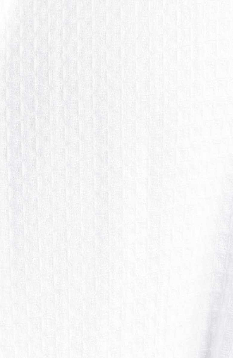 Majestic International Aberdeen Waffle Knit Robe, Alternate, color, White