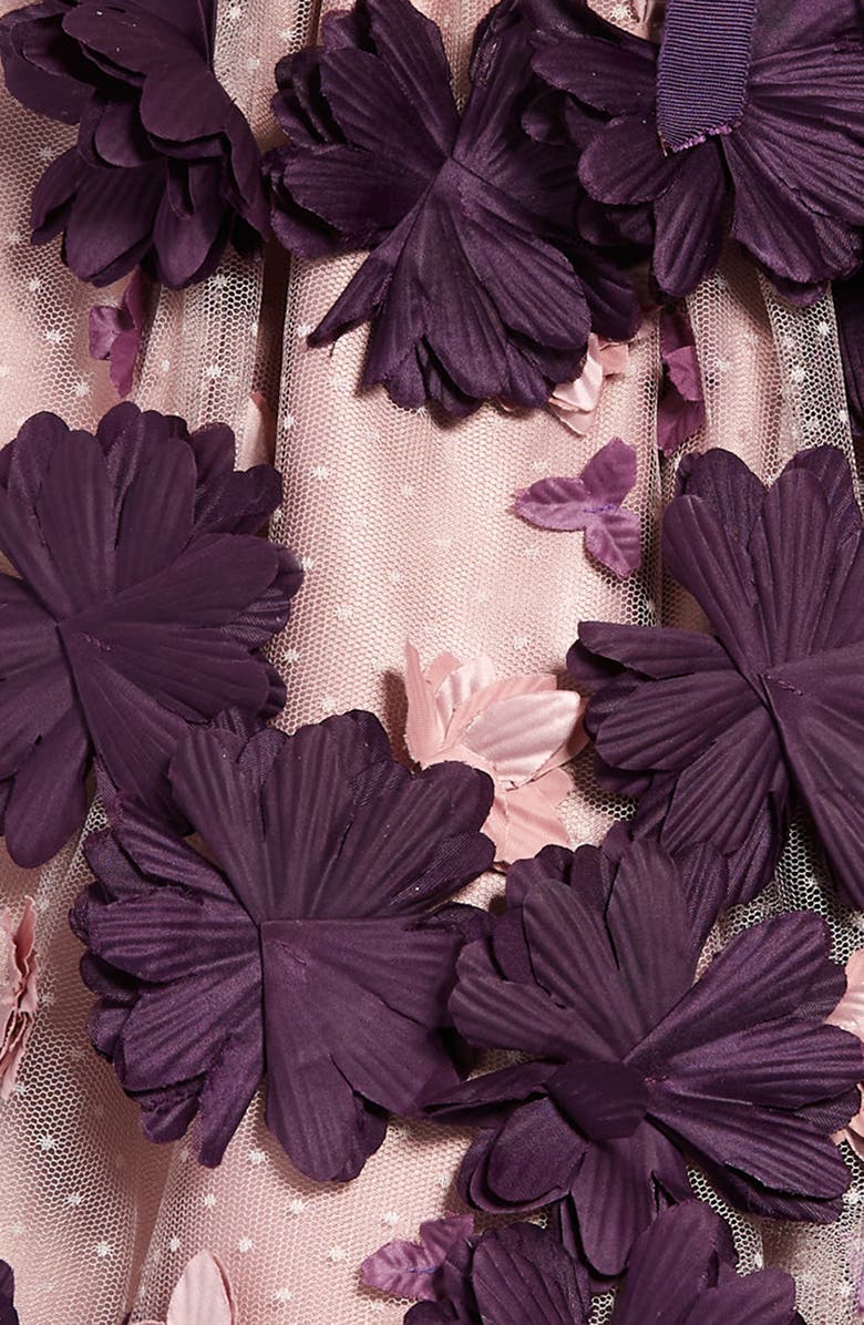 Marchesa Kids' Floral Tulle Party Dress, Alternate, color, 