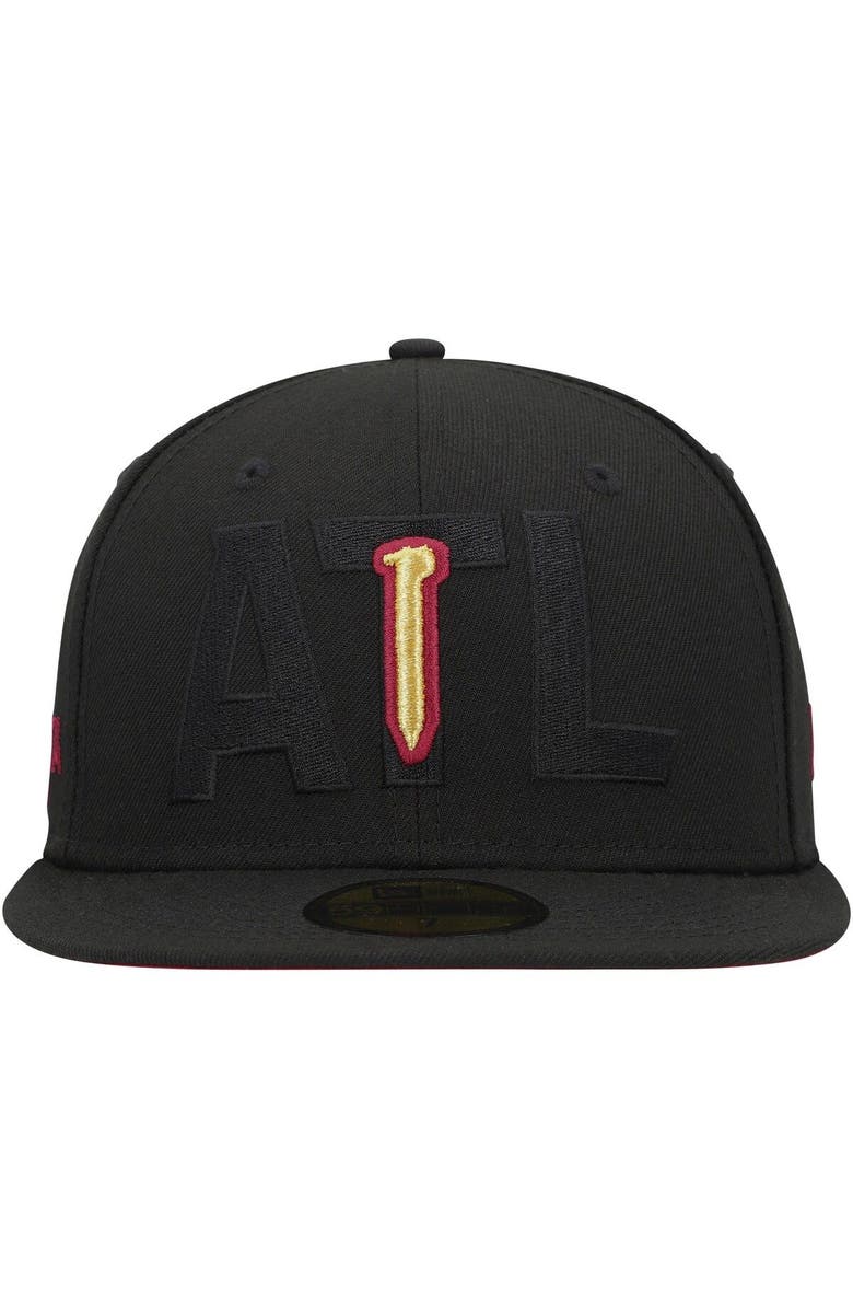 New Era Men's New Era Black Atlanta United FC Kick Off 59FIFTY Fitted Hat, Alternate, color, 