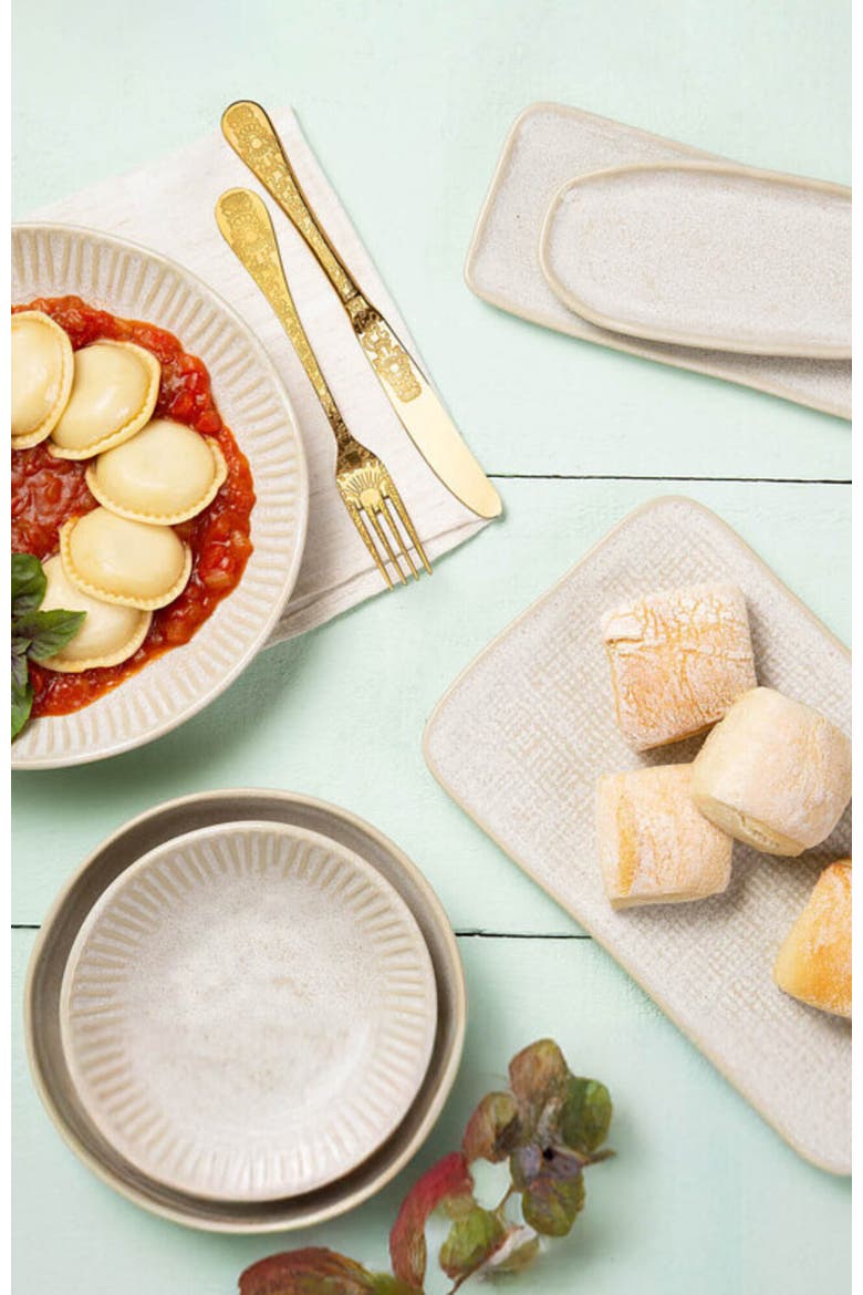 Rectangular Platter Juta Medium Set of 4, Alternate, color, Latte