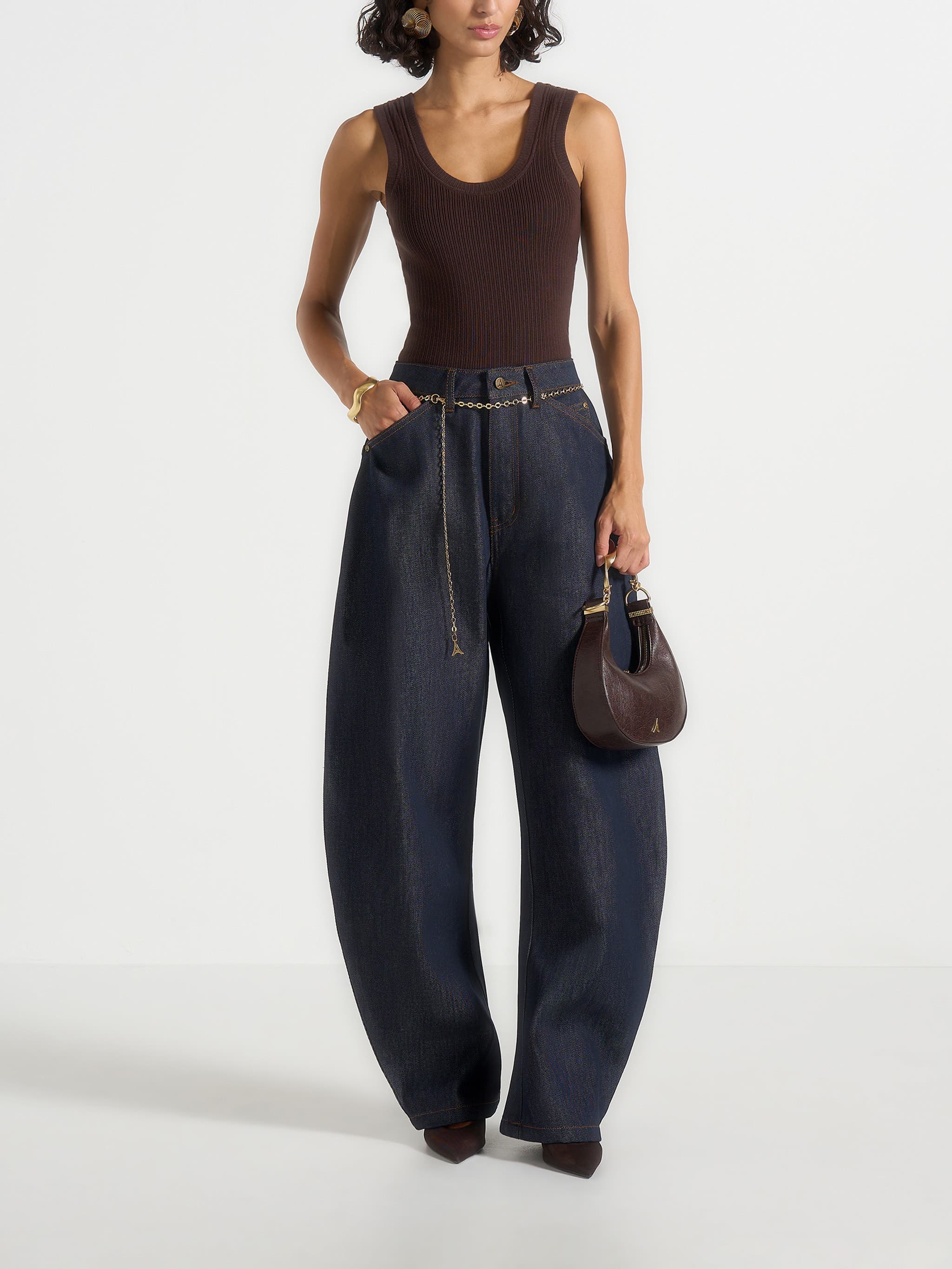 Enora Hourglass Jean With Chain - image 2