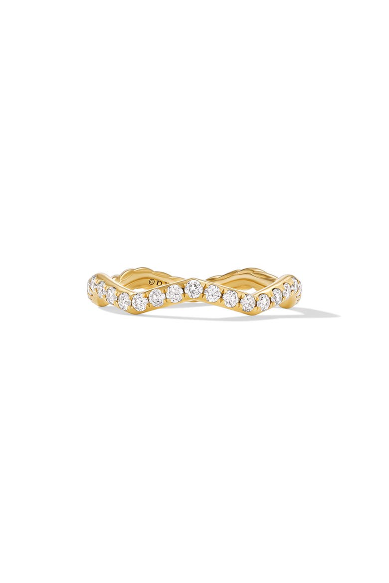 Zigzag Stax Ring in 18K Gold with Diamonds, 2mm, Main, color, 18K YELLOW GOLD