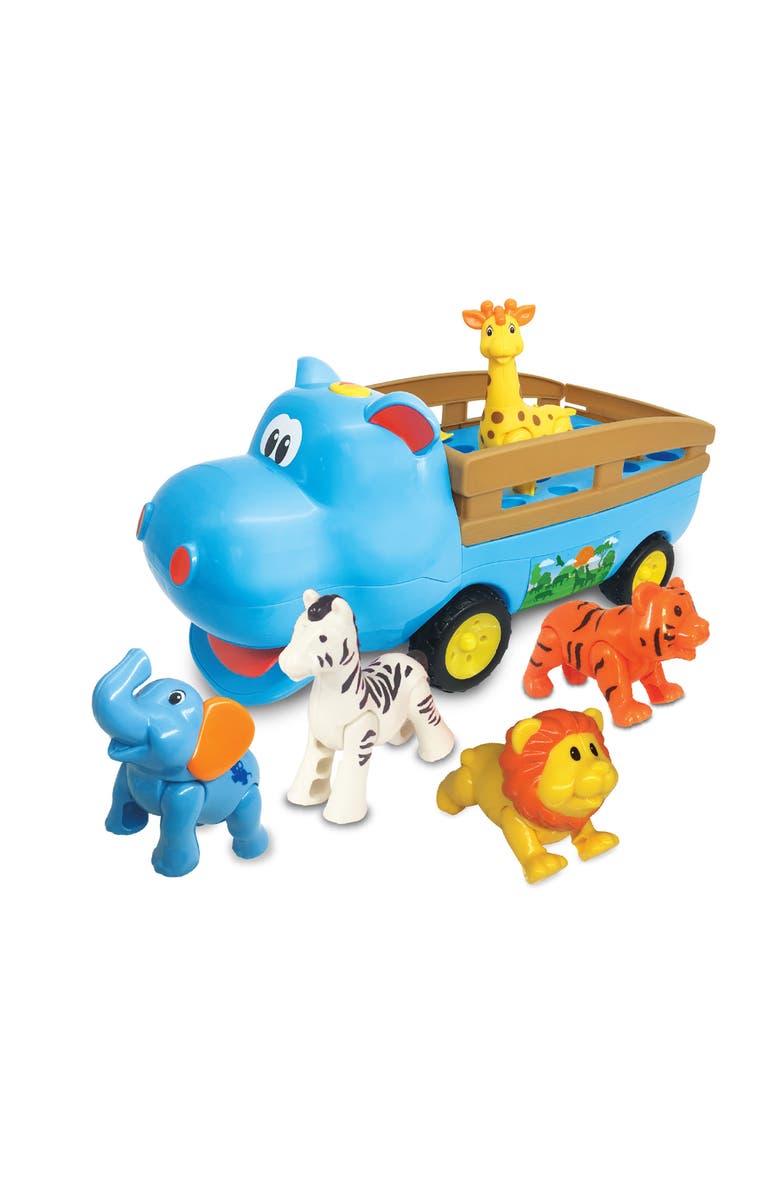Kiddieland Happy Hippo N' Friends Toy Vehicle, Main, color, Multicolored