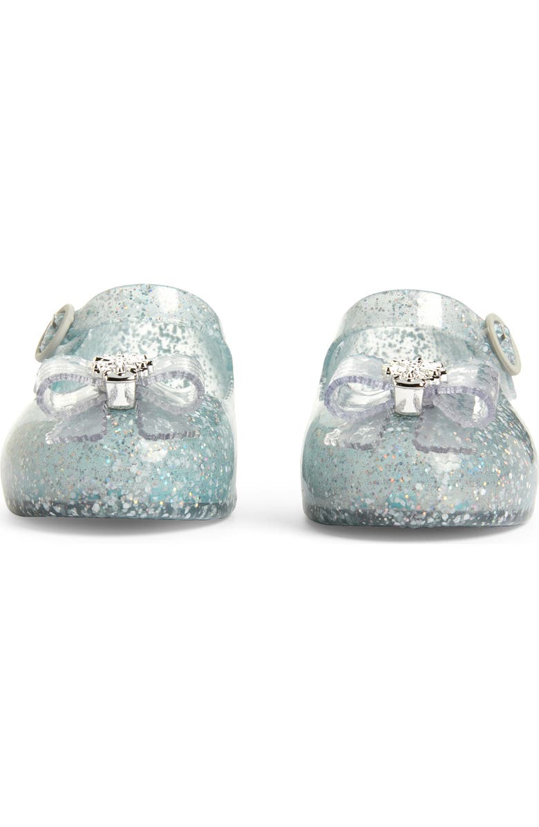 Mini Melissa Mini Sweet Love Disney Princess Mary Jane Flat, Alternate, color, Glitter Blue/ Blue