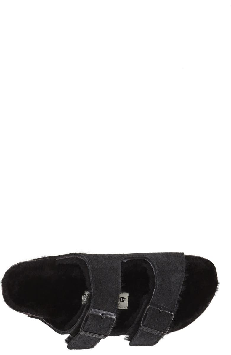 Birkenstock Arizona Genuine Shearling Lined Slide Sandal, Alternate, color,