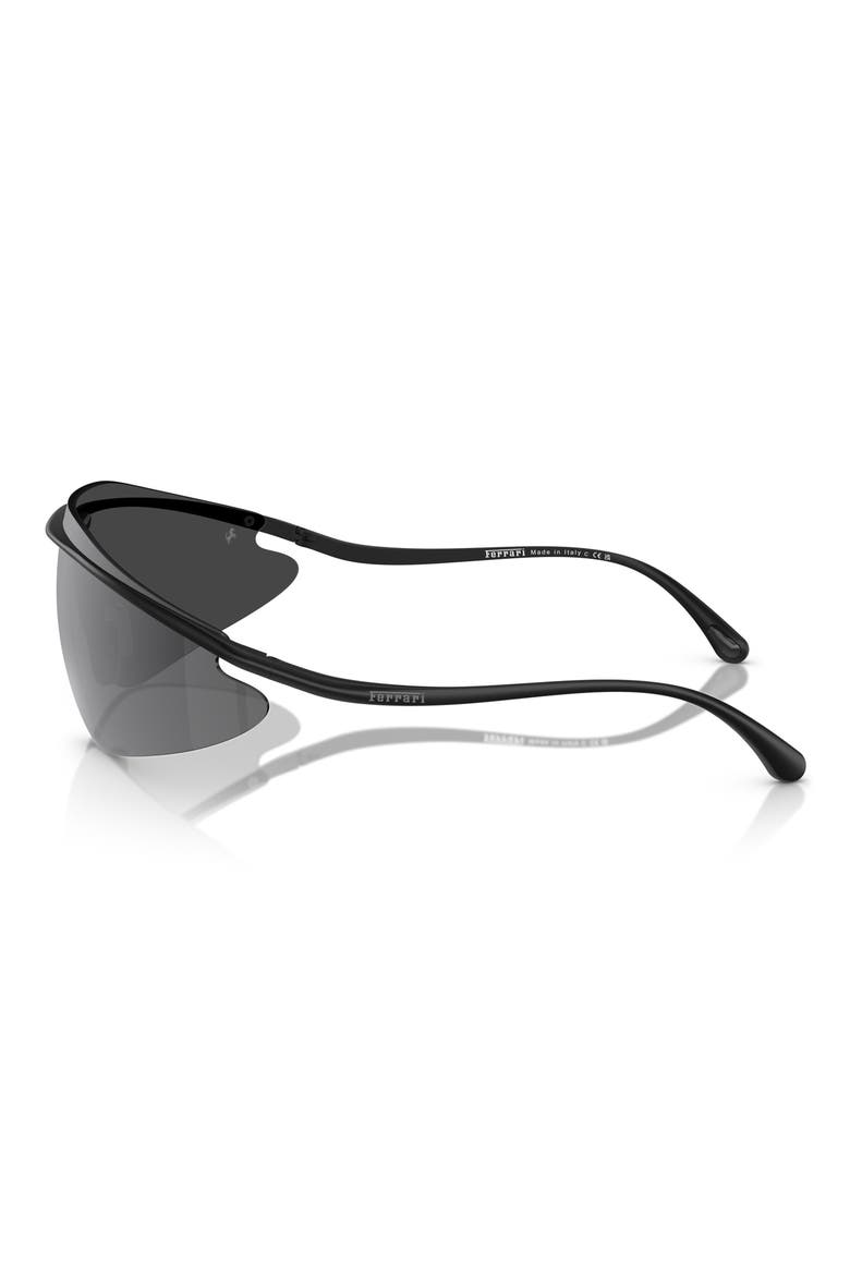 140mm Mirrored Irregular Sunglasses, Alternate, color, MATTE BLACK / MIRROR SILVER
