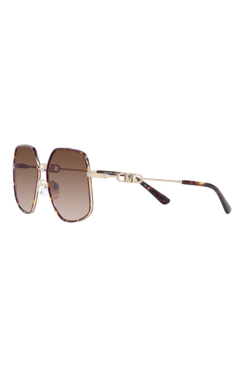 Empire 59mm Gradient Butterfly Sunglasses, Alternate, color, BROWN GRAD