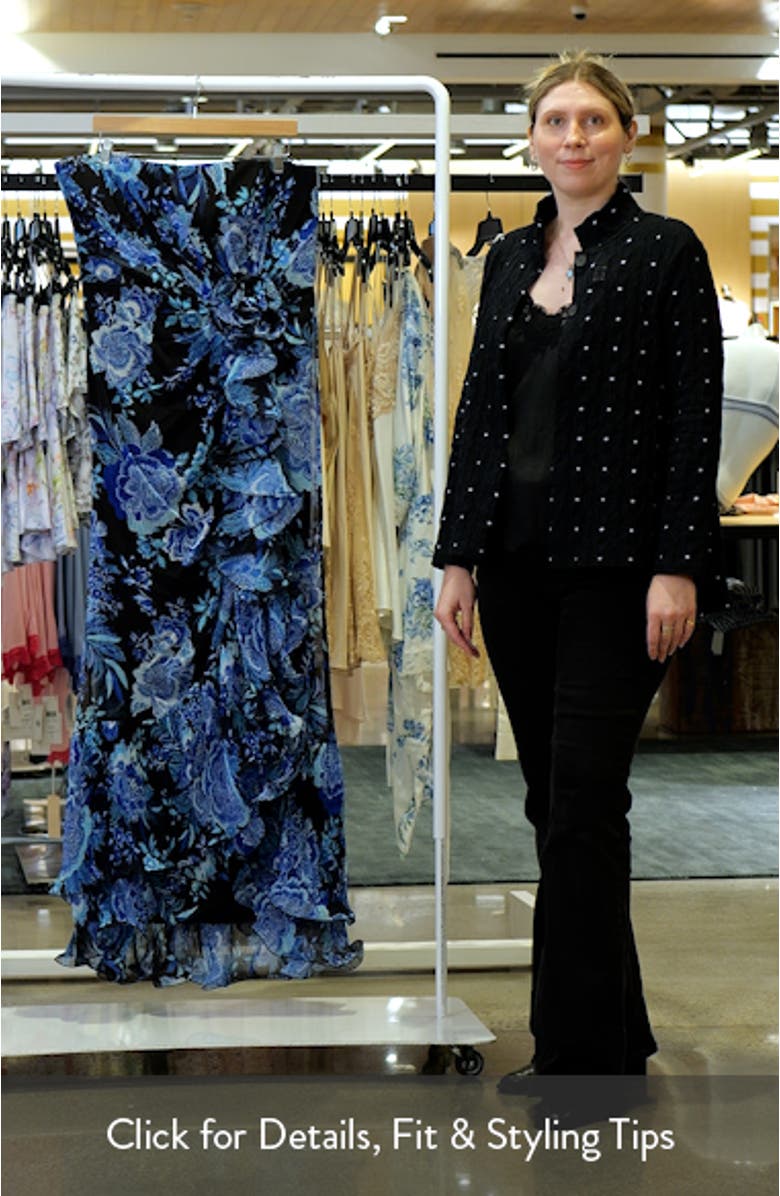 Side Ruffle Strapless Gown, sales video thumbnail